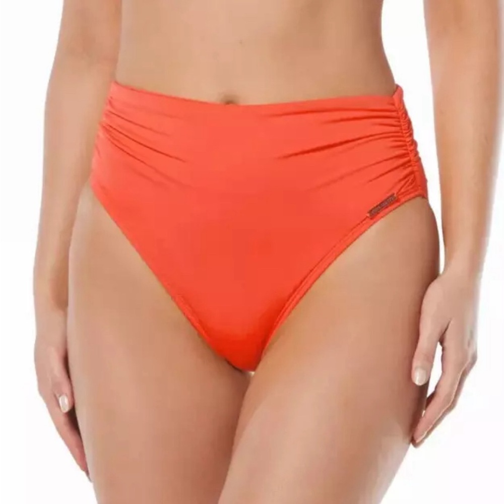 Vince Camuto Orange High-Waist Bikini Bottom